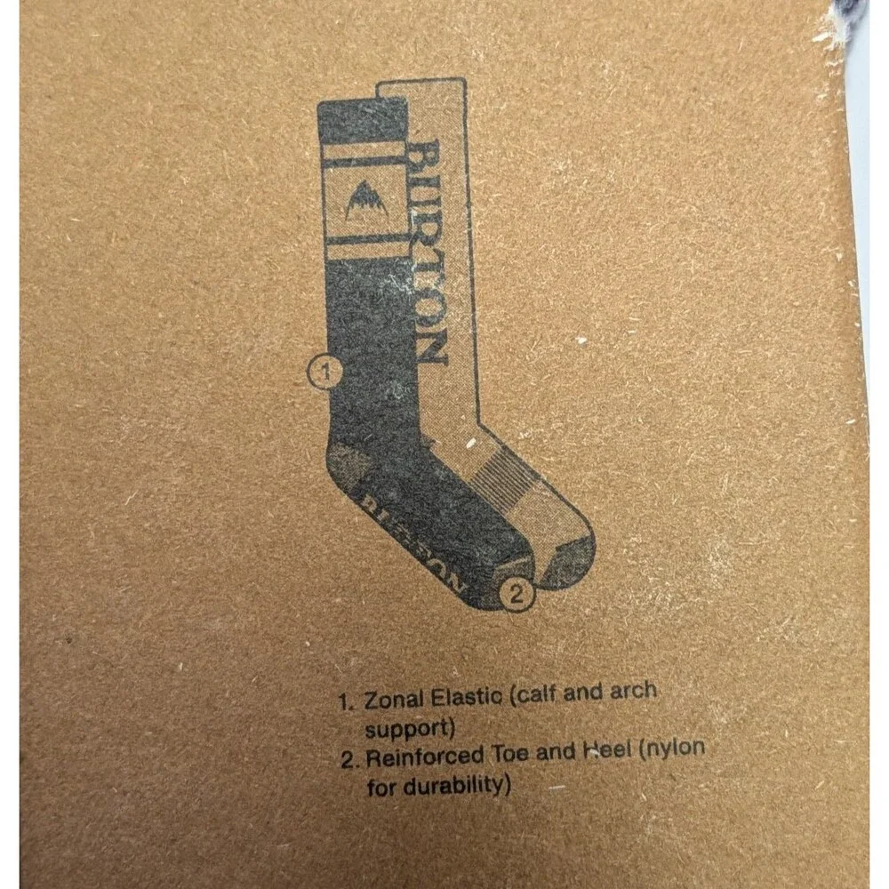 Burton 2 Pack Weekend Midweight Snowboard Ski Socks Elderberry Womens S/M 4-6.5